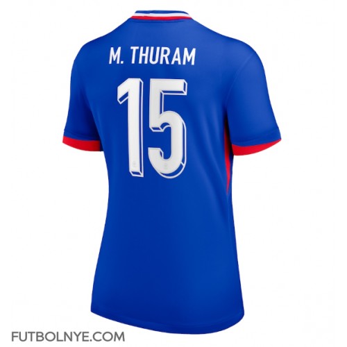 Camiseta Francia Marcus Thuram #15 Primera Equipación para mujer Eurocopa 2024 manga corta